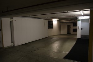 Schutztor an der Abfahrt