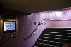Am Ende des Osttunnels sieht man die Ventilöffnungen