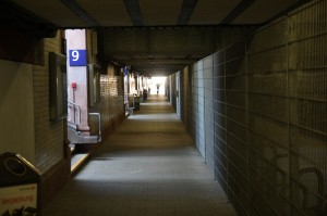 Der Osttunnel. Früher war hier die Parkhauszufahrt...