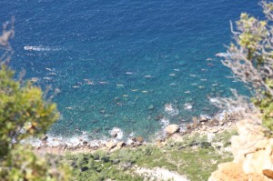 Blick von der Corniche des Crêtes