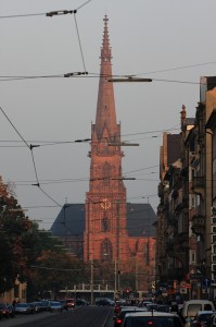 St. Bernhard im Abendrot