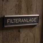 Hinter einer Drucktür befindet sich der Filterraum